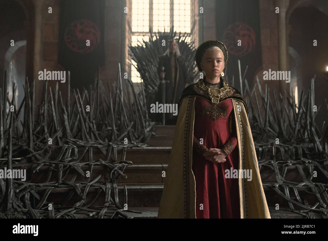 Milly Alcock, Paddy Considine, "House of the Dragon" (2022). Photo