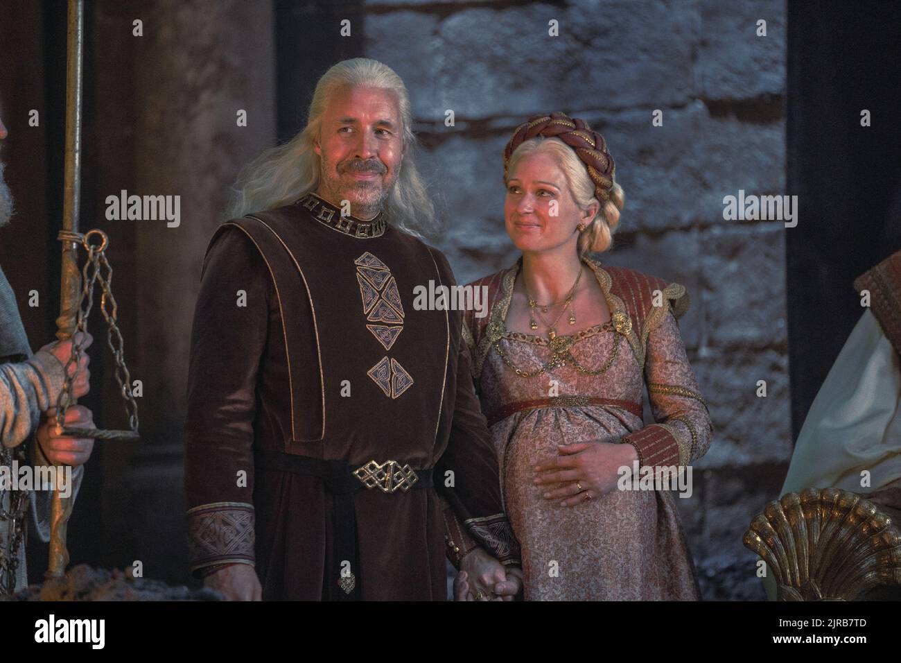 Paddy Considine, Sian Brooke, "House of the Dragon" (2022). Photo