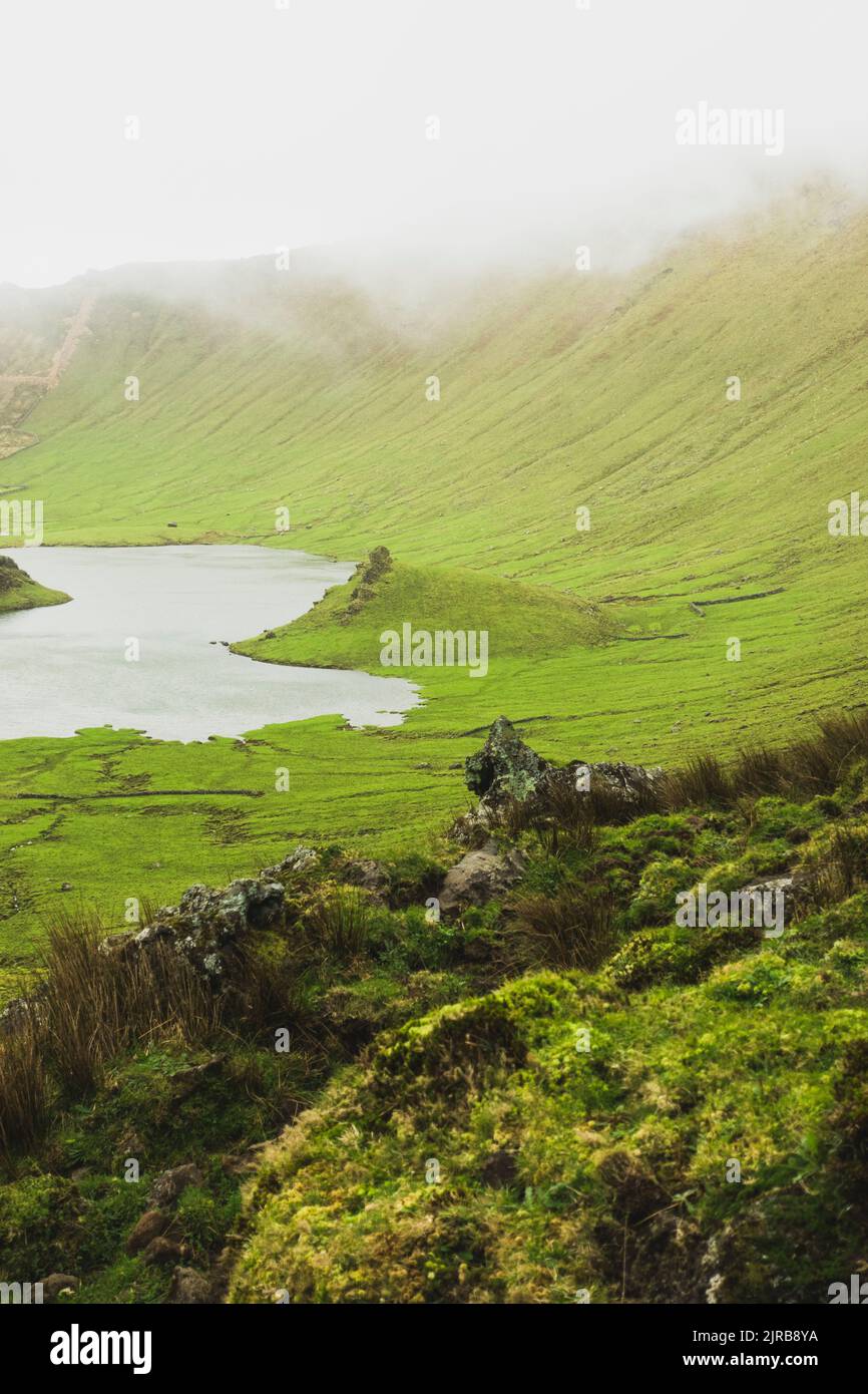 Foggy island view hi-res stock photography and images - Alamy