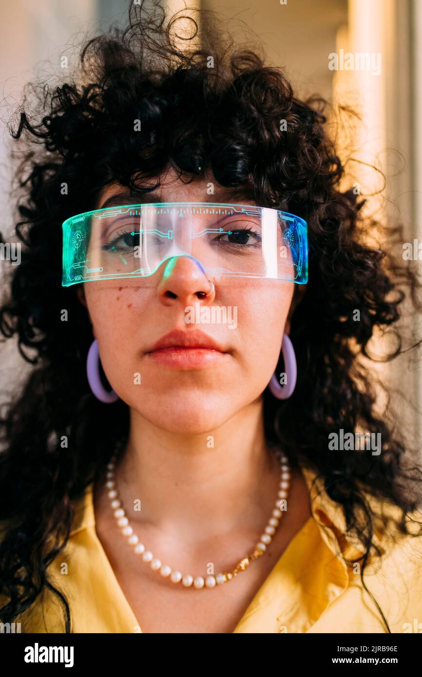 woman-wearing-glasses-curly-hair-hi-res-stock-photography-and-images
