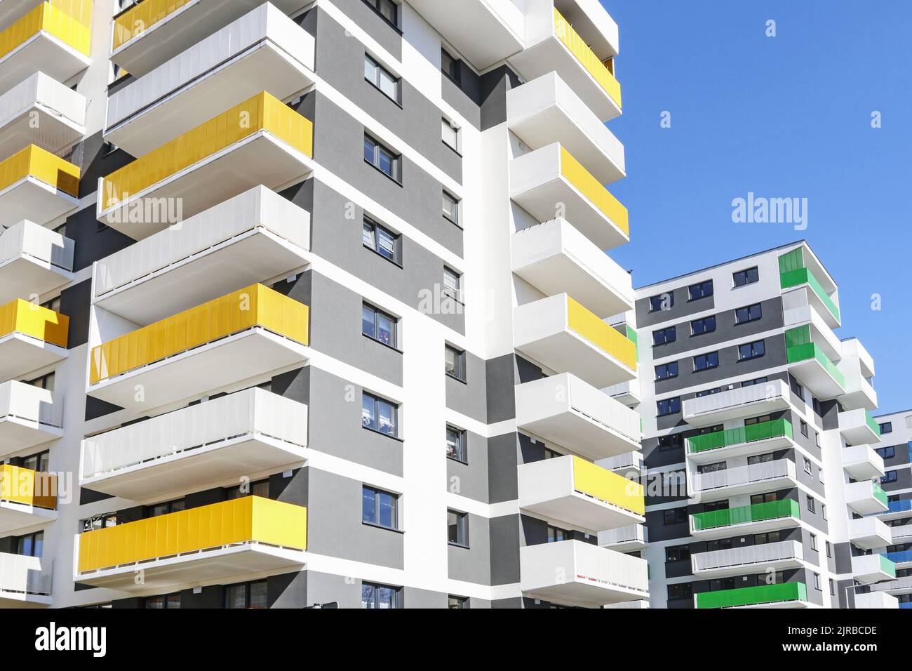 New apartment buildings in Krakow, Poland. Stock Photo