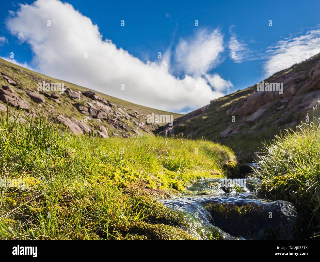 UK, Scotland, Mountain stream in Northwest Highlands Stock Photo