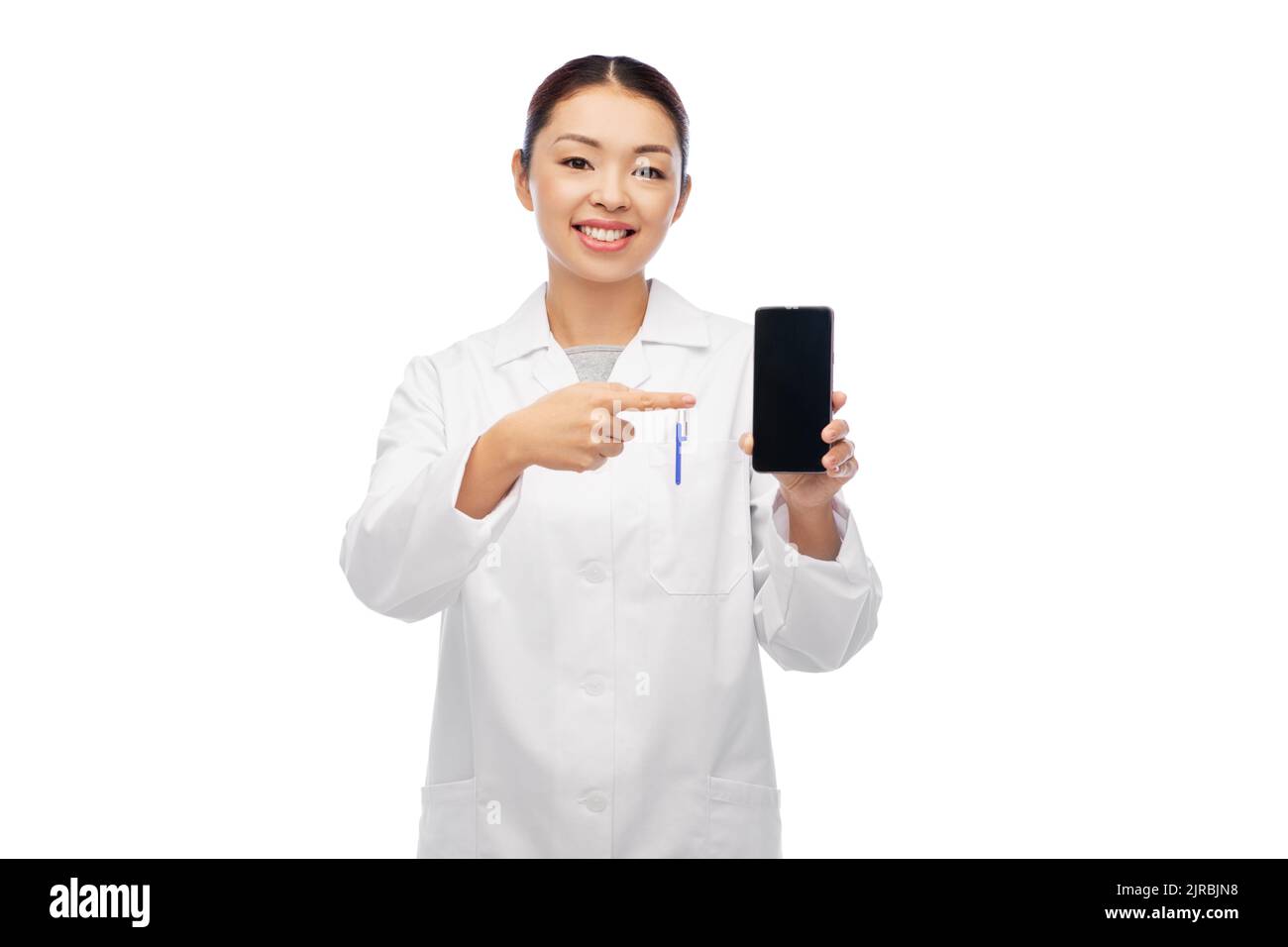 Happy asian female doctor hi-res stock photography and images - Alamy