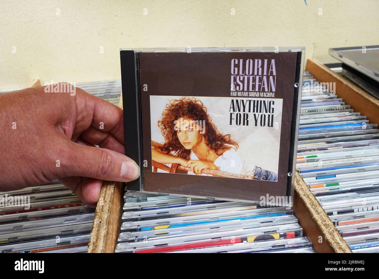 CD Single: Gloria Estefan - 'Anything For You' Stock Photo