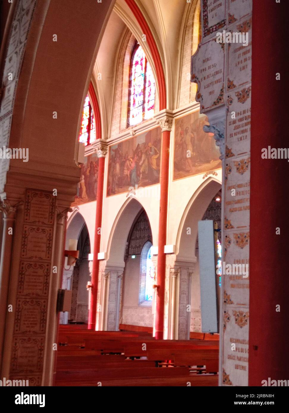 Basilique Notre Dame du Sacré Coeur, Issoudun, Indre, France Stock