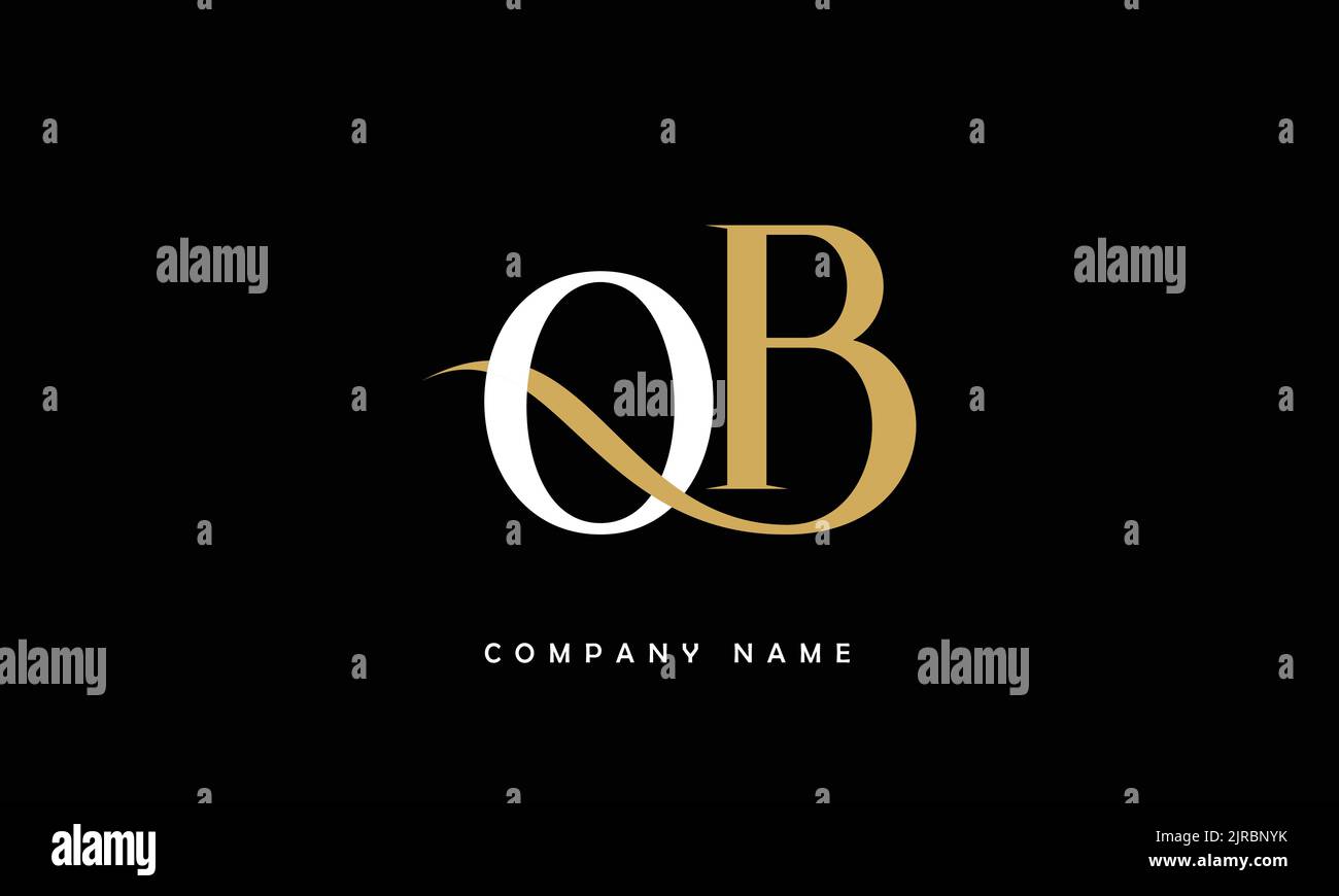 BO, OB Abstract Letters Logo Monogram Stock Vector Image & Art - Alamy