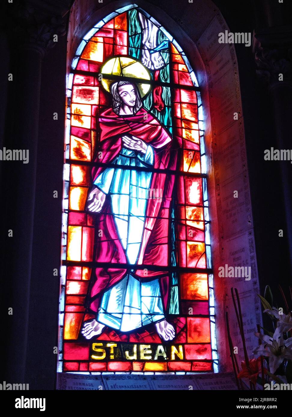 Basilique Notre Dame du Sacré Coeur, Issoudun, Indre, France Stock