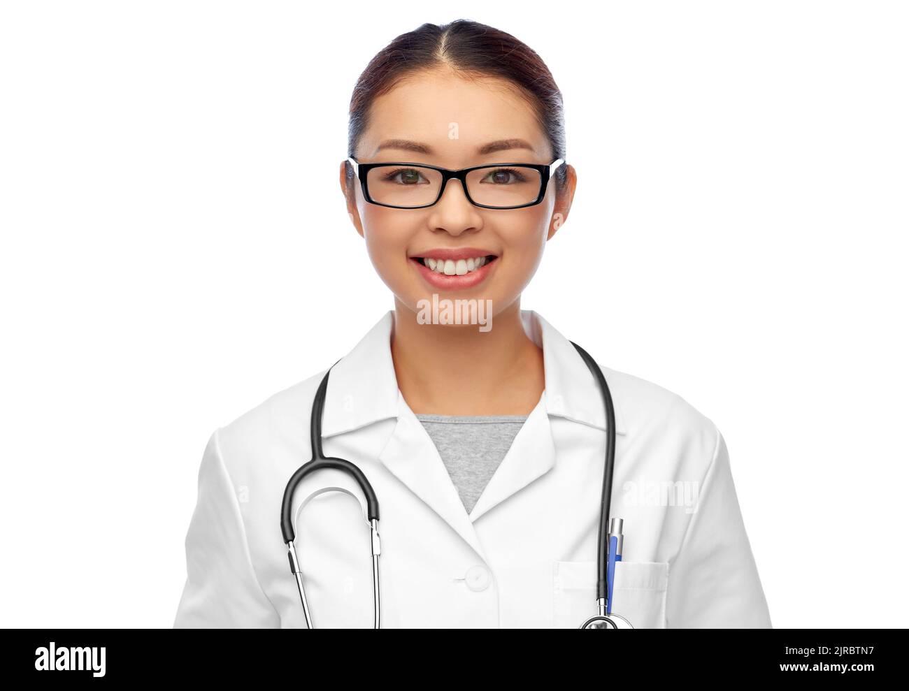 Portrait happy asian female doctor hi-res stock photography and images ...