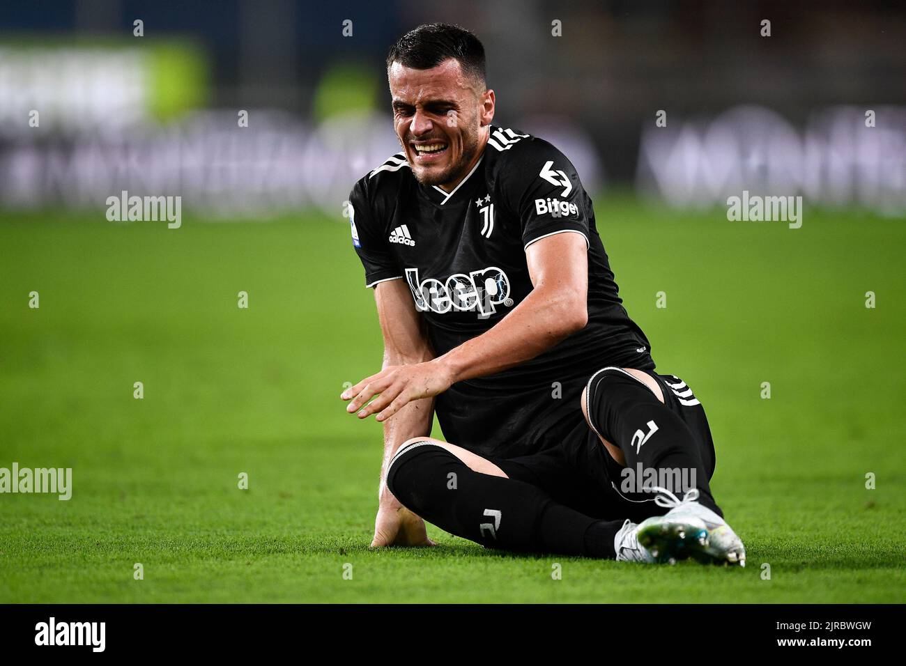 Genoa, Italy. 30 April 2022. Leo Ostigard of Genoa CFC in action during the  Serie A football match between UC Sampdoria and Genoa CFC. Credit: Nicolò  Campo/Alamy Live News Stock Photo - Alamy