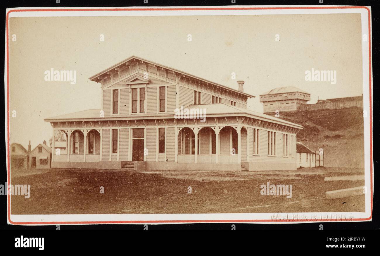 Old Court House, Whanganui, circa 1870, Whanganui, by William J Harding
