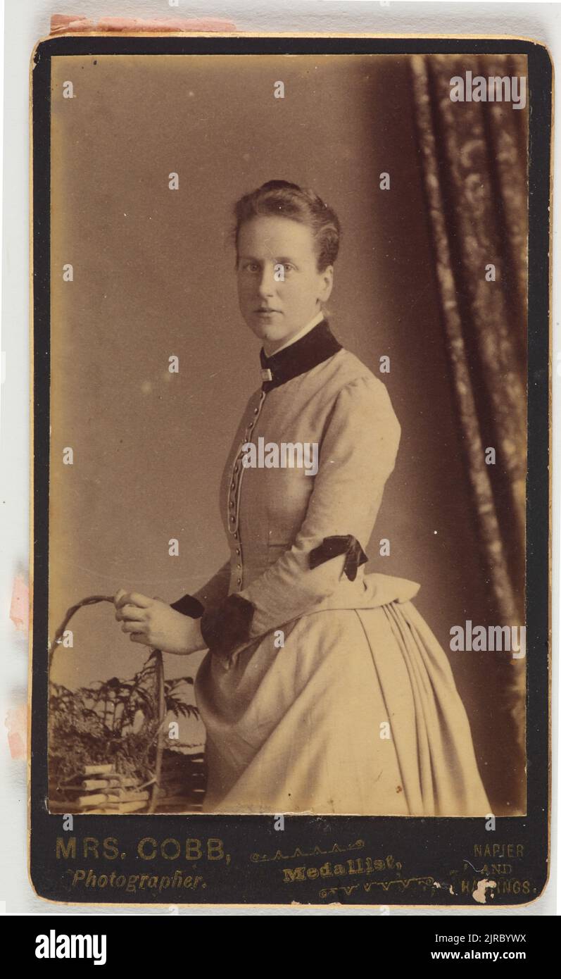 Mary Webb, circa 1887, Hawke's Bay, by Harriet Cobb. Stock Photo