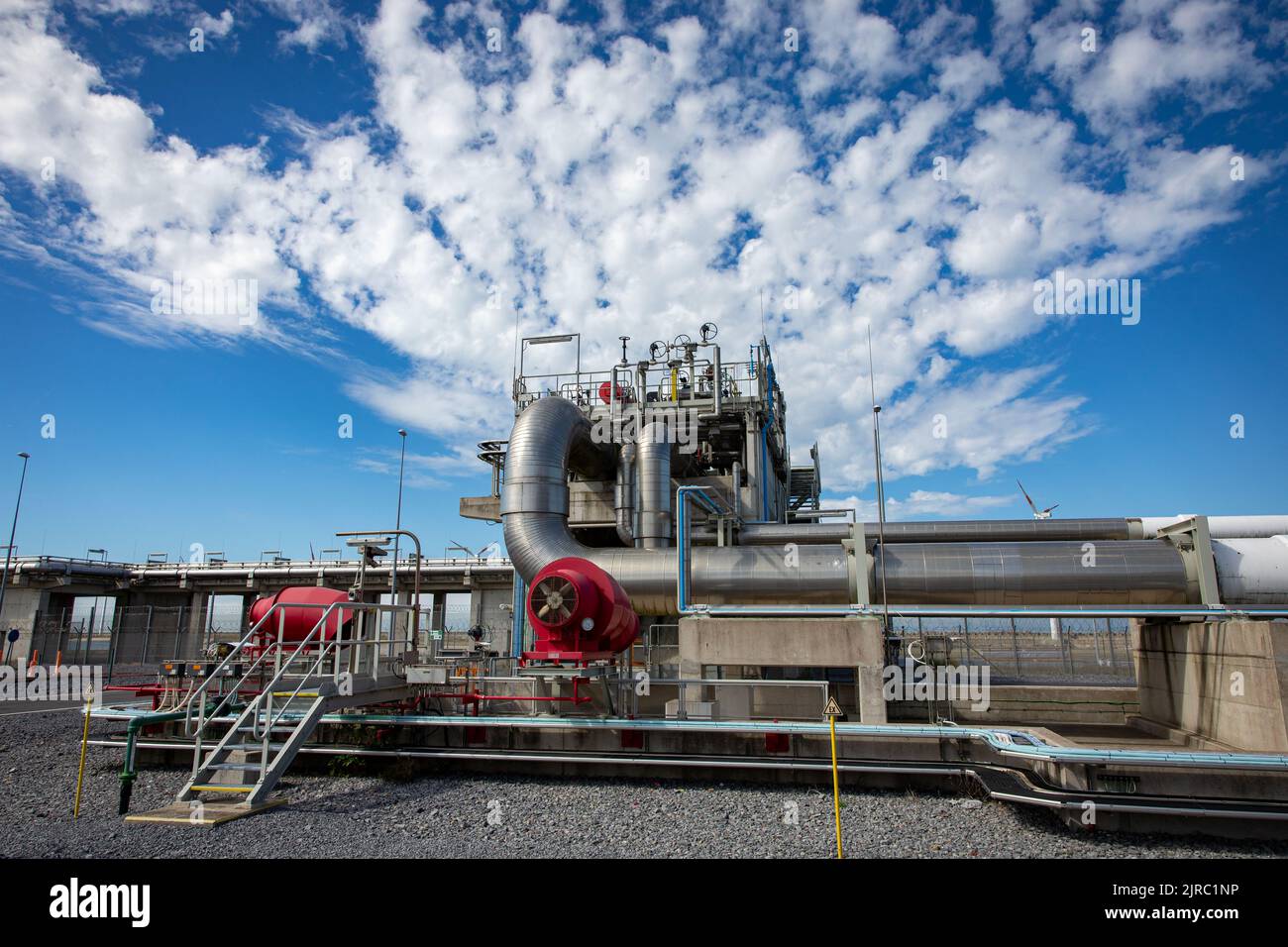 Illustration picture shows a visit to the Fluxys LNGterminal