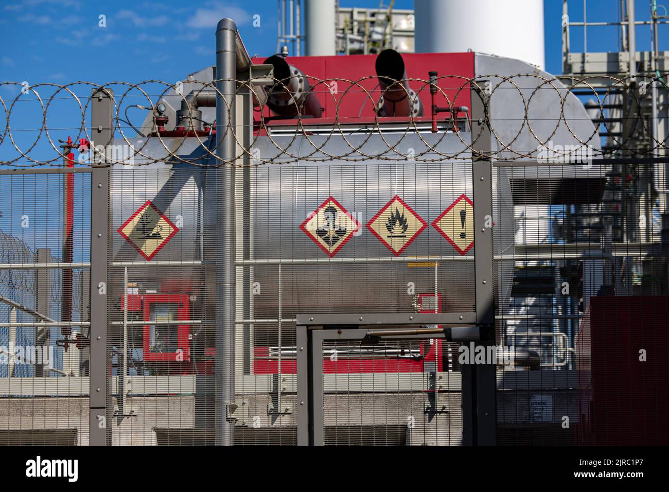 Illustration picture shows a visit to the Fluxys LNGterminal