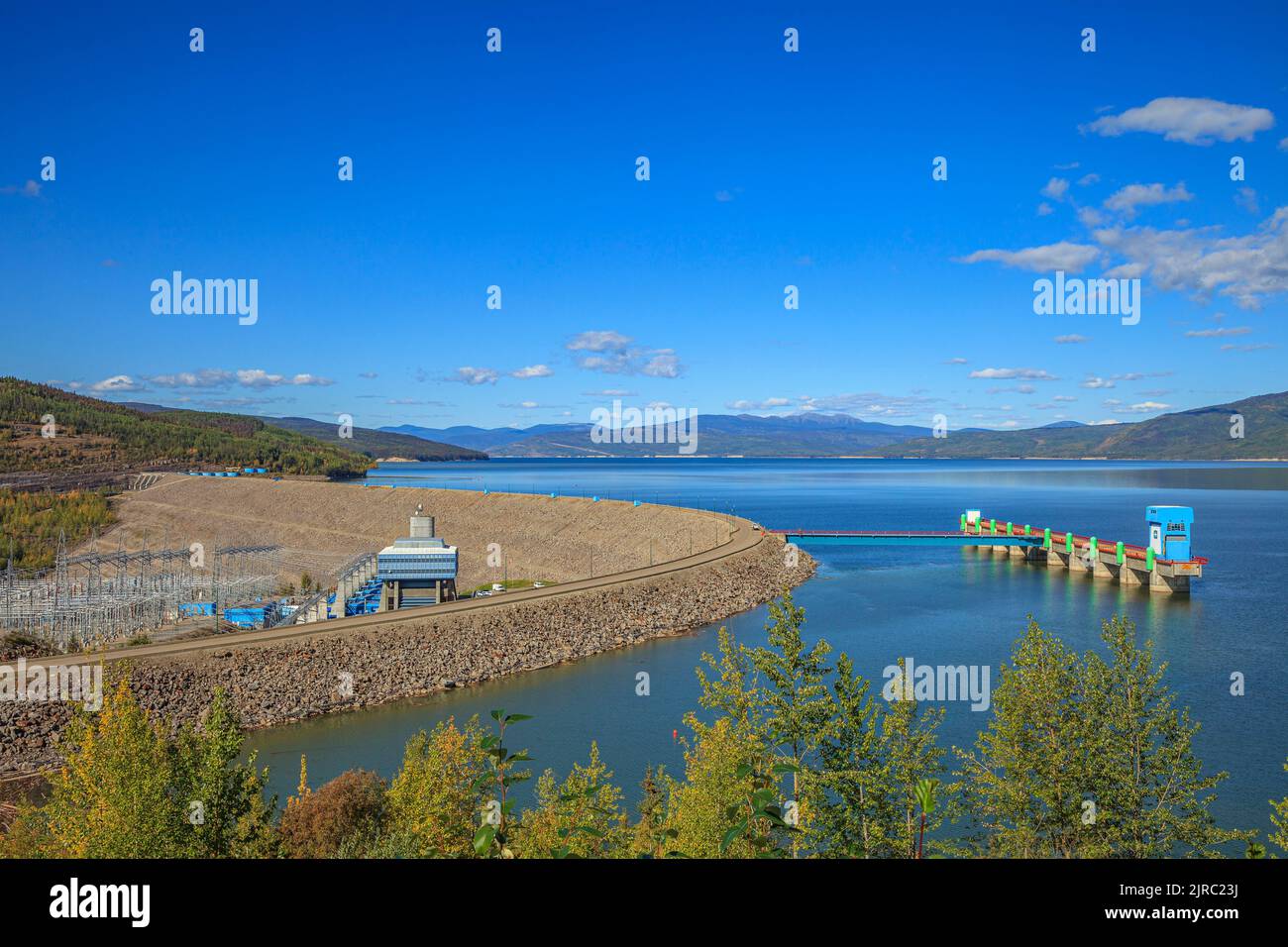 The WAC Dam on the Peace River near Hudson's Hope, British