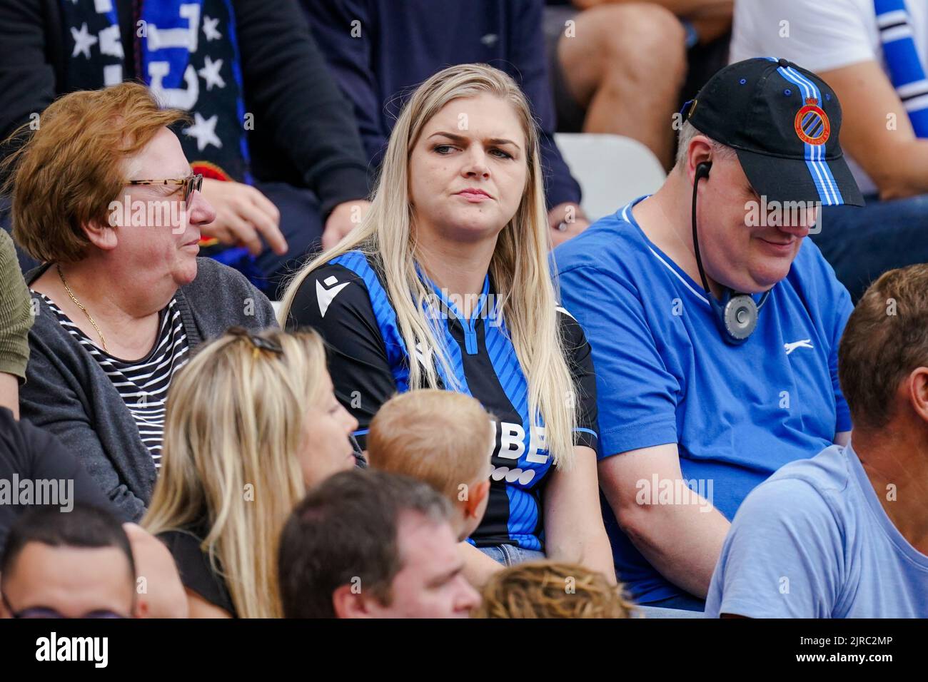 BRUGGE, BELGIUM - NOVEMBER 7: Club Brugge fans during the Jupiler