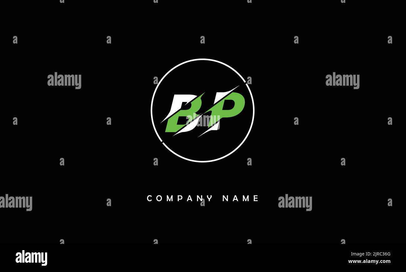 BP, PB Abstract Letters Logo Monogram Stock Vector