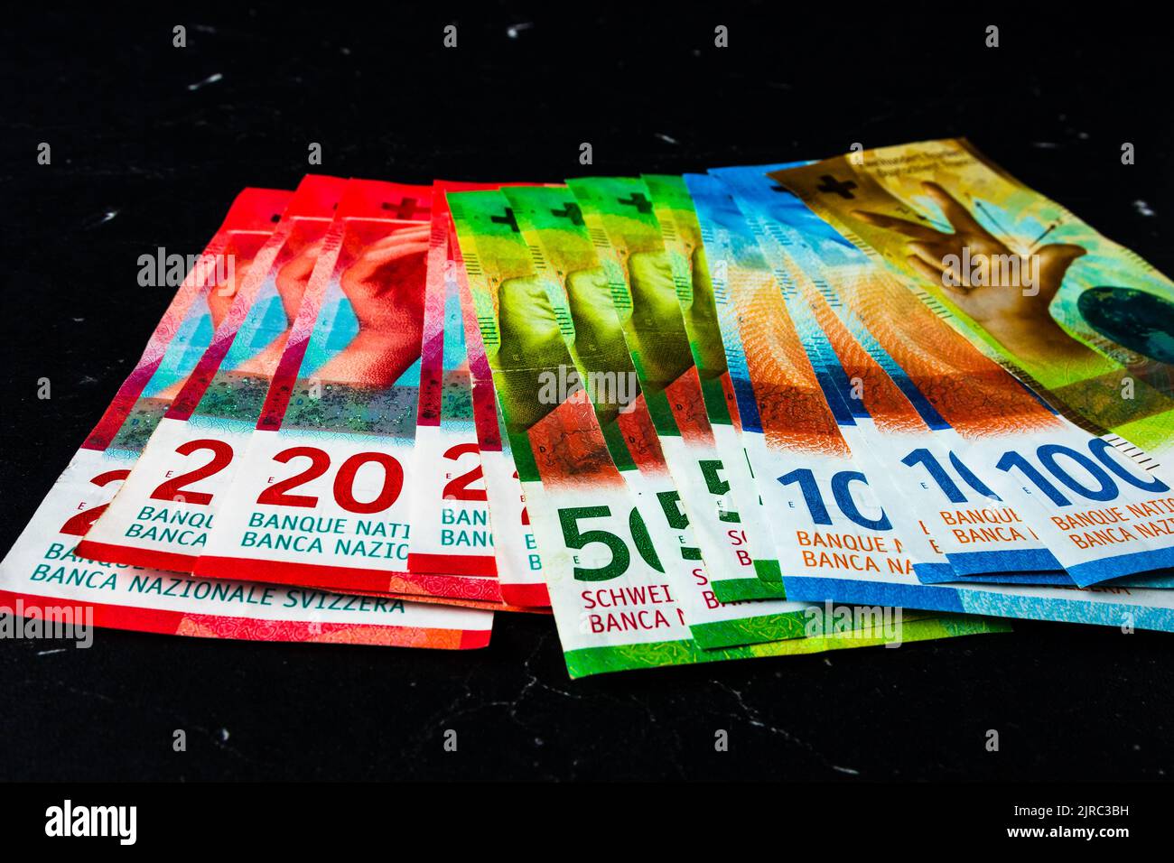 Swiss franc banknote. CHF currency, world money concept Stock Photo Alamy