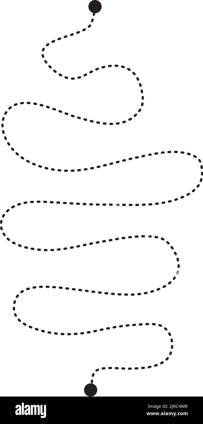 Prewriting tracing lines and curve shapes element for preschool