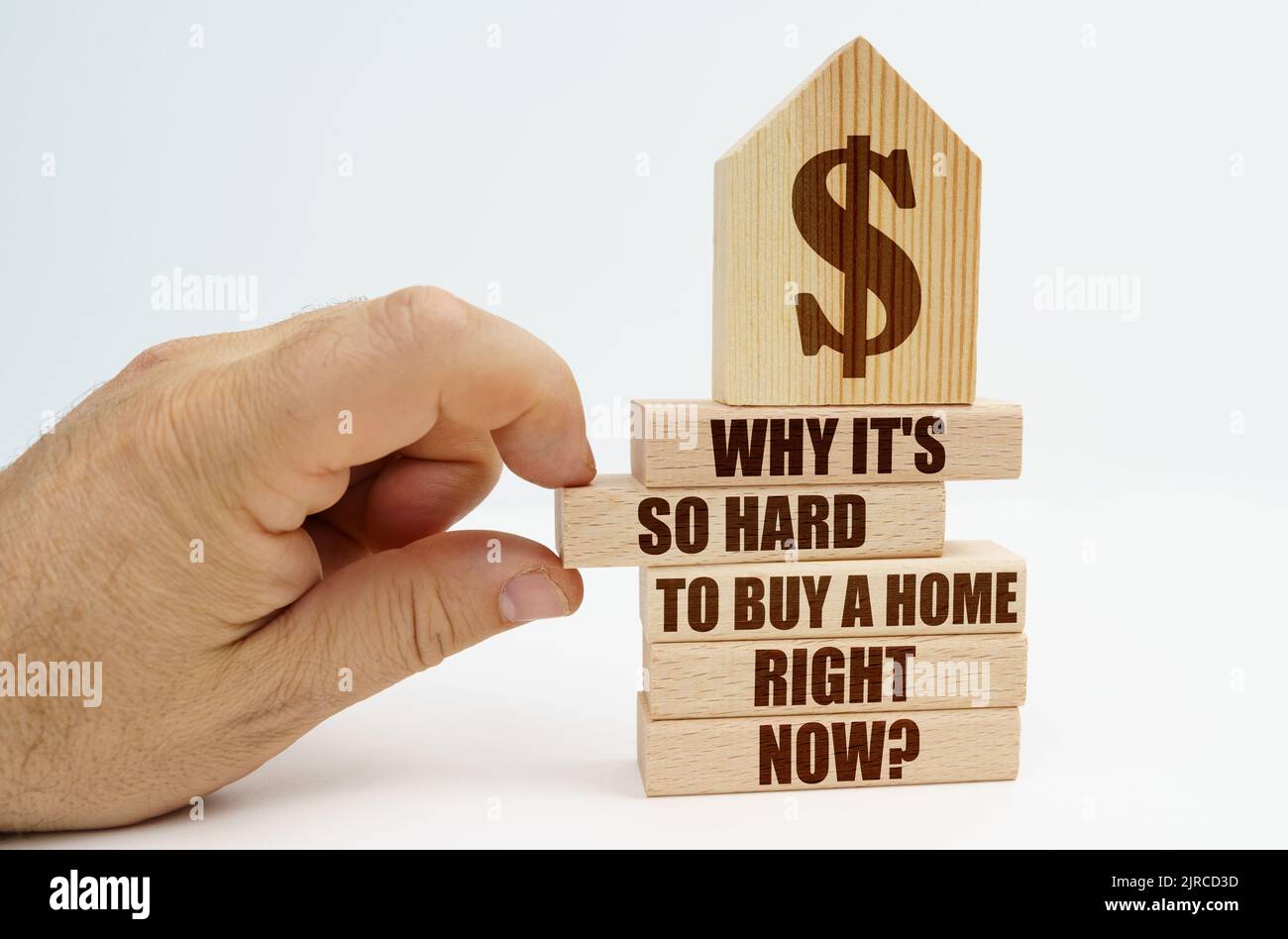 Why its so hard to buy a home right now hires stock photography and