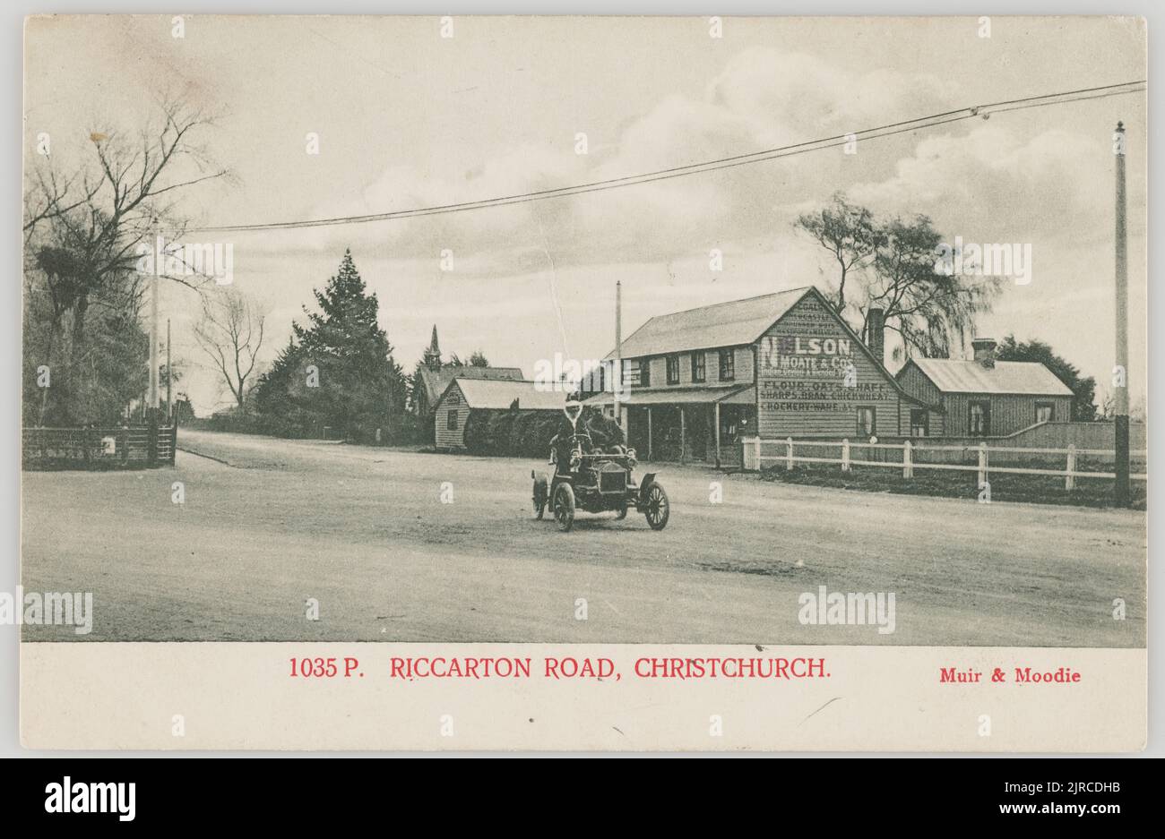 Riccarton Road, Christchurch, 1905, Christchurch, by Muir & Moodie