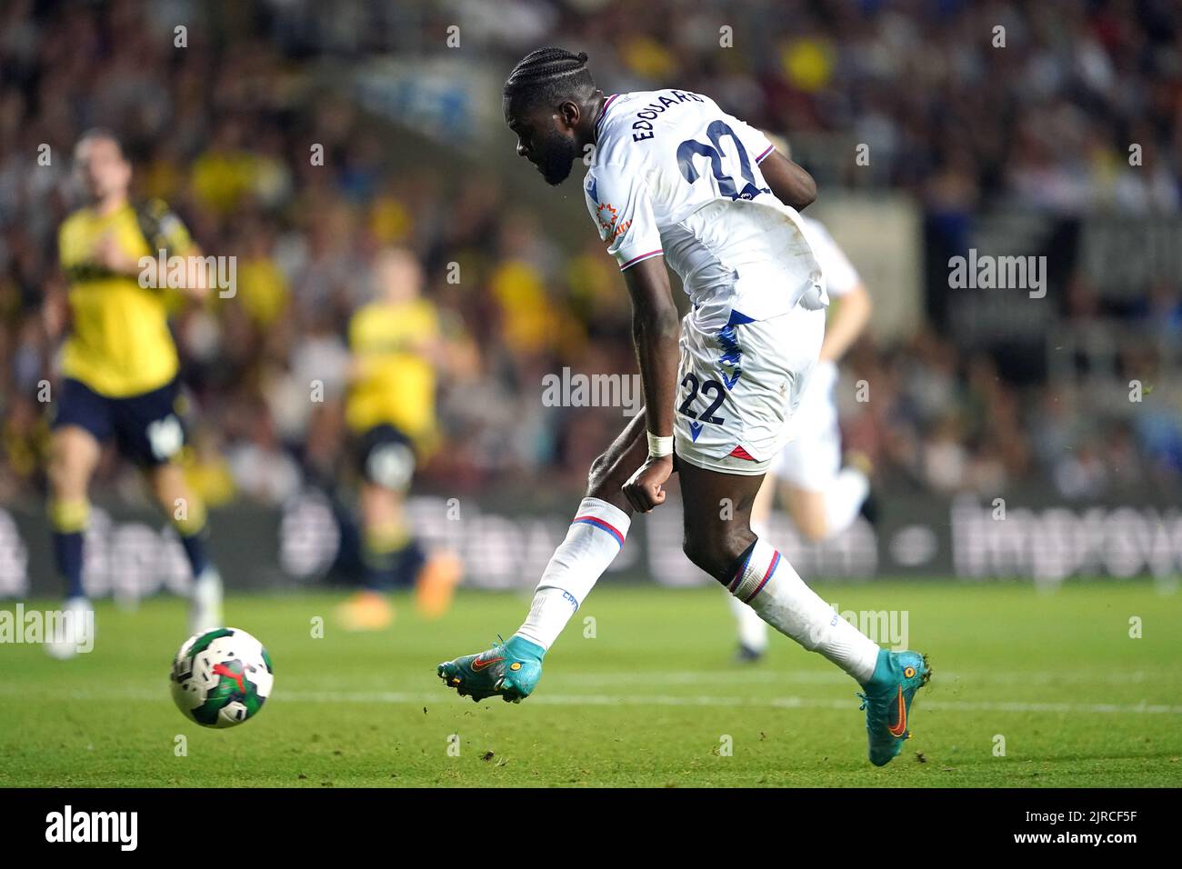 Crystal Palace's Odsonne Edouard scores their side's first goal of the