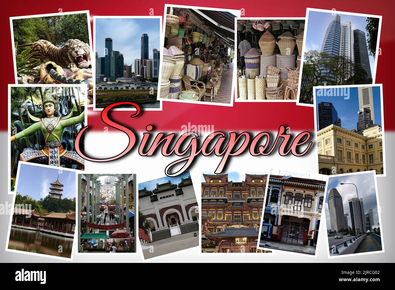 Beautiful Singapore (Republic of Singapore), a sovereign island country and city-state in maritime Southeast Asia. Stock Photo