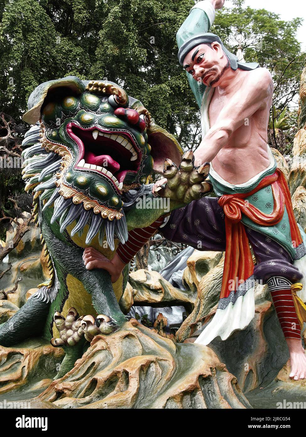 Haw Par Villa or Tiger Balm Garden contains over 1,000 statues and 150