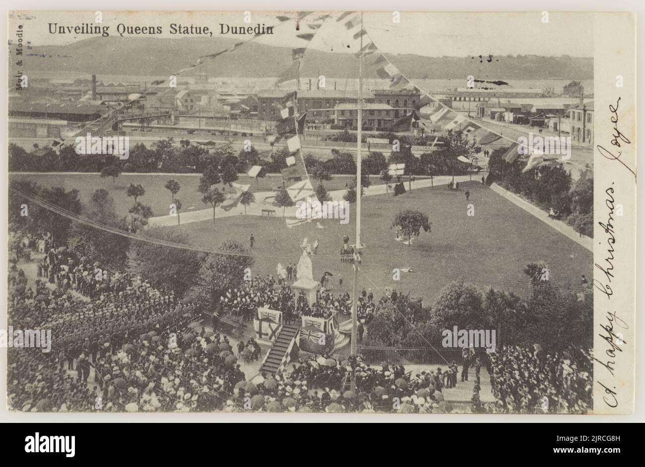 Unveiling Queen's Statue, 19001903, Dunedin, by Muir & Moodie Stock Photo Alamy