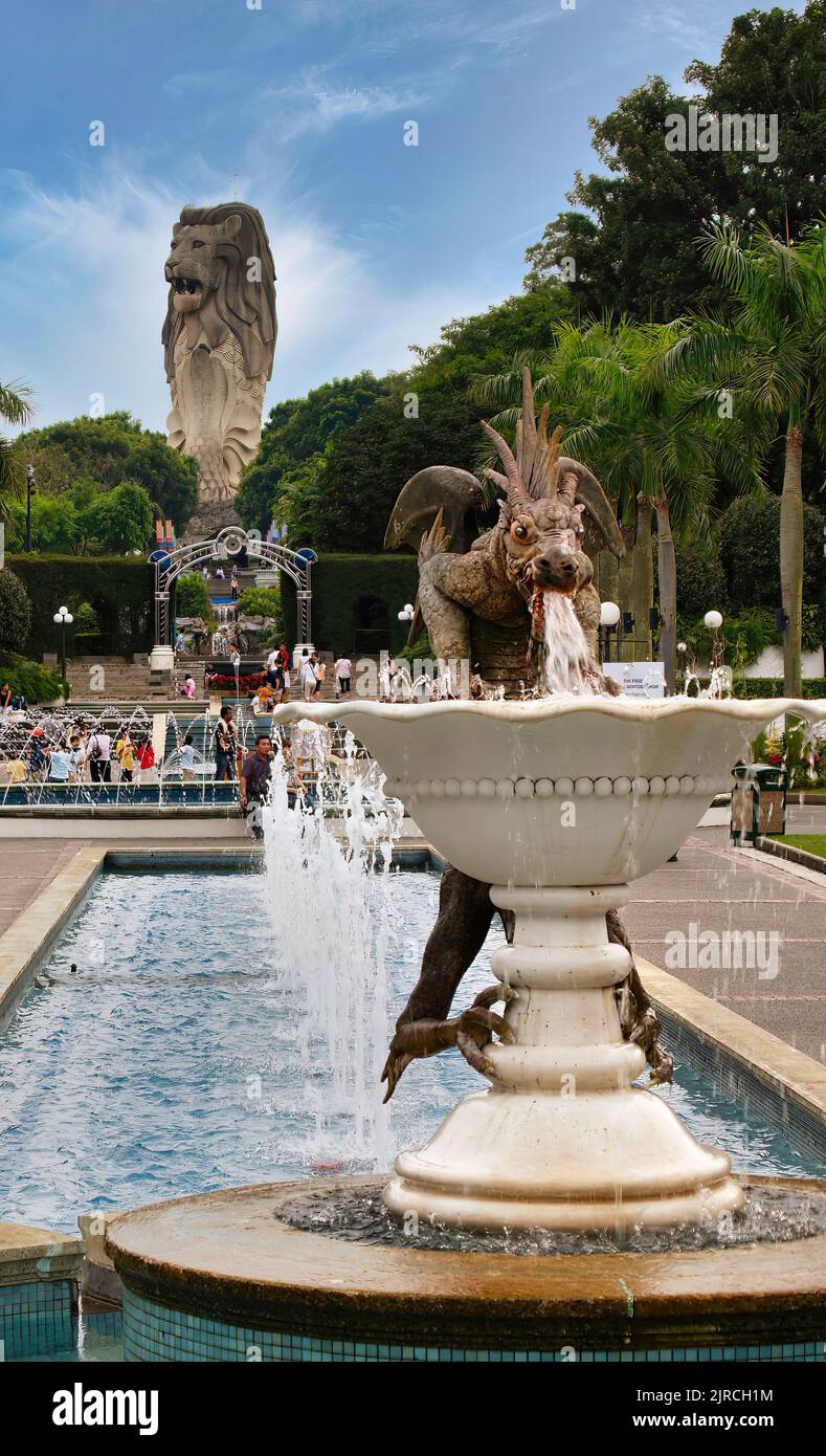 Singapore, Sentosa, Fountain Gardens Stock Photo Alamy