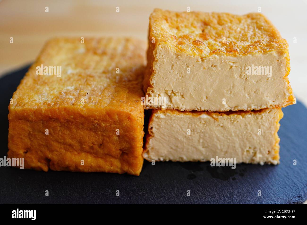 Atsuage (deep fried tofu ) Japanese popular processed Tofu food Stock