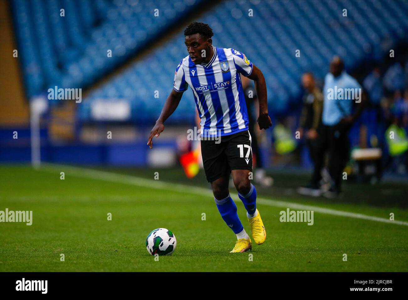 Sheffield, UK. 23rd Aug, 2022. Fisayo Dele-Bashiru #17 of Sheffield ...