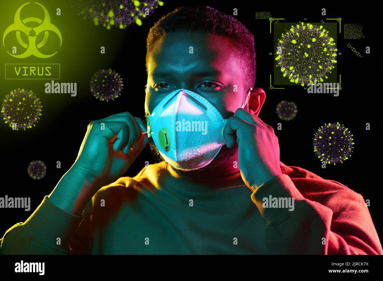 Young man in biohazard hi-res stock photography and images - Alamy