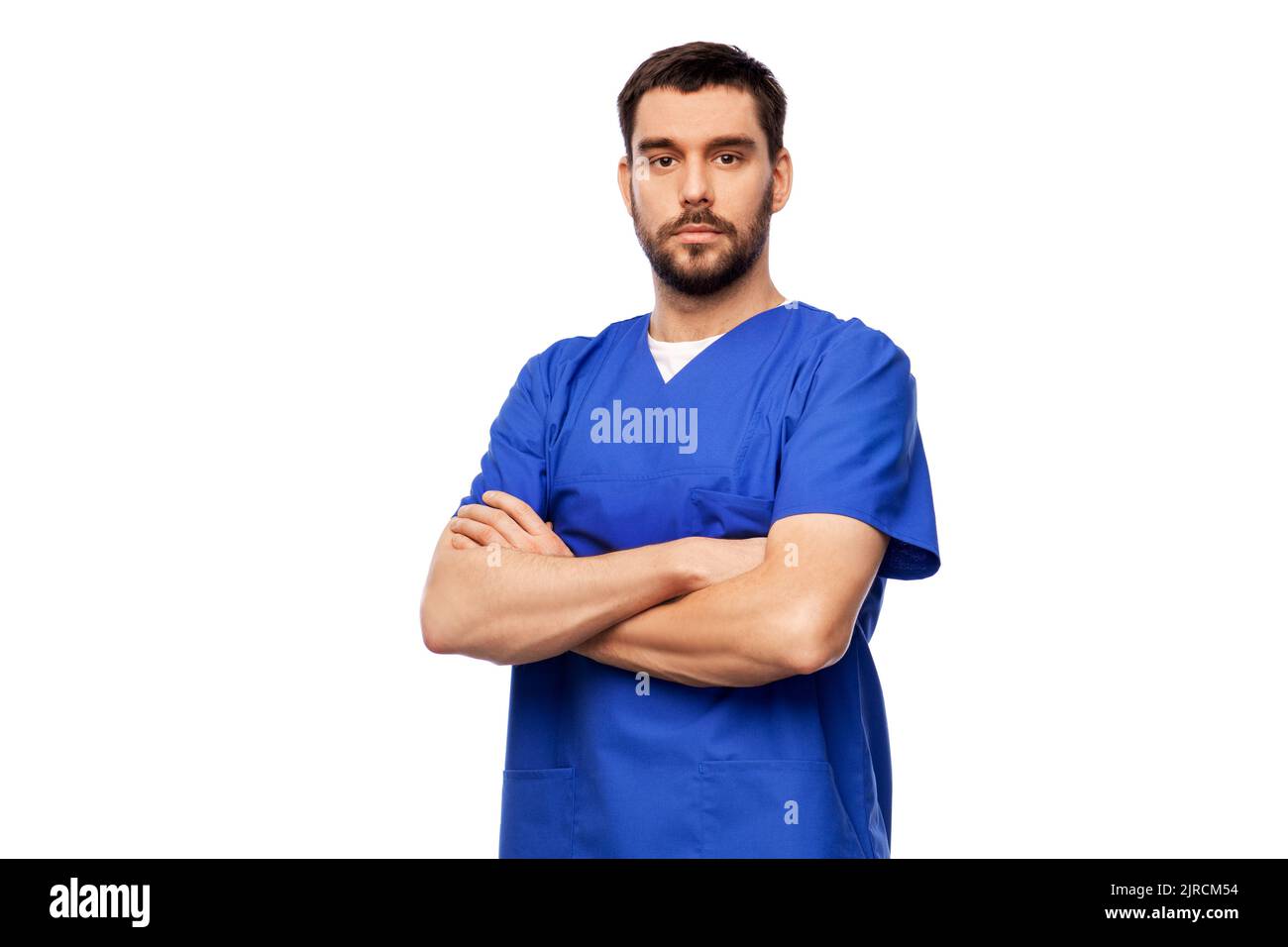 Hispanic male doctor in uniform hi-res stock photography and images - Alamy