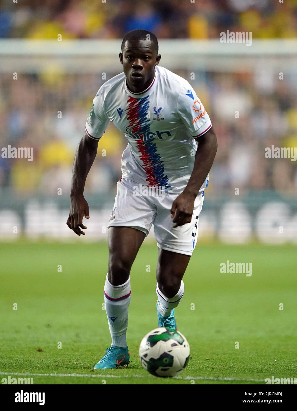 Crystal Palace's Tyrick Mitchell during the Carabao Cup second round match at Kassam Stadium, Oxford. Picture date: Tuesday 23rd August, 2022. Stock Photo