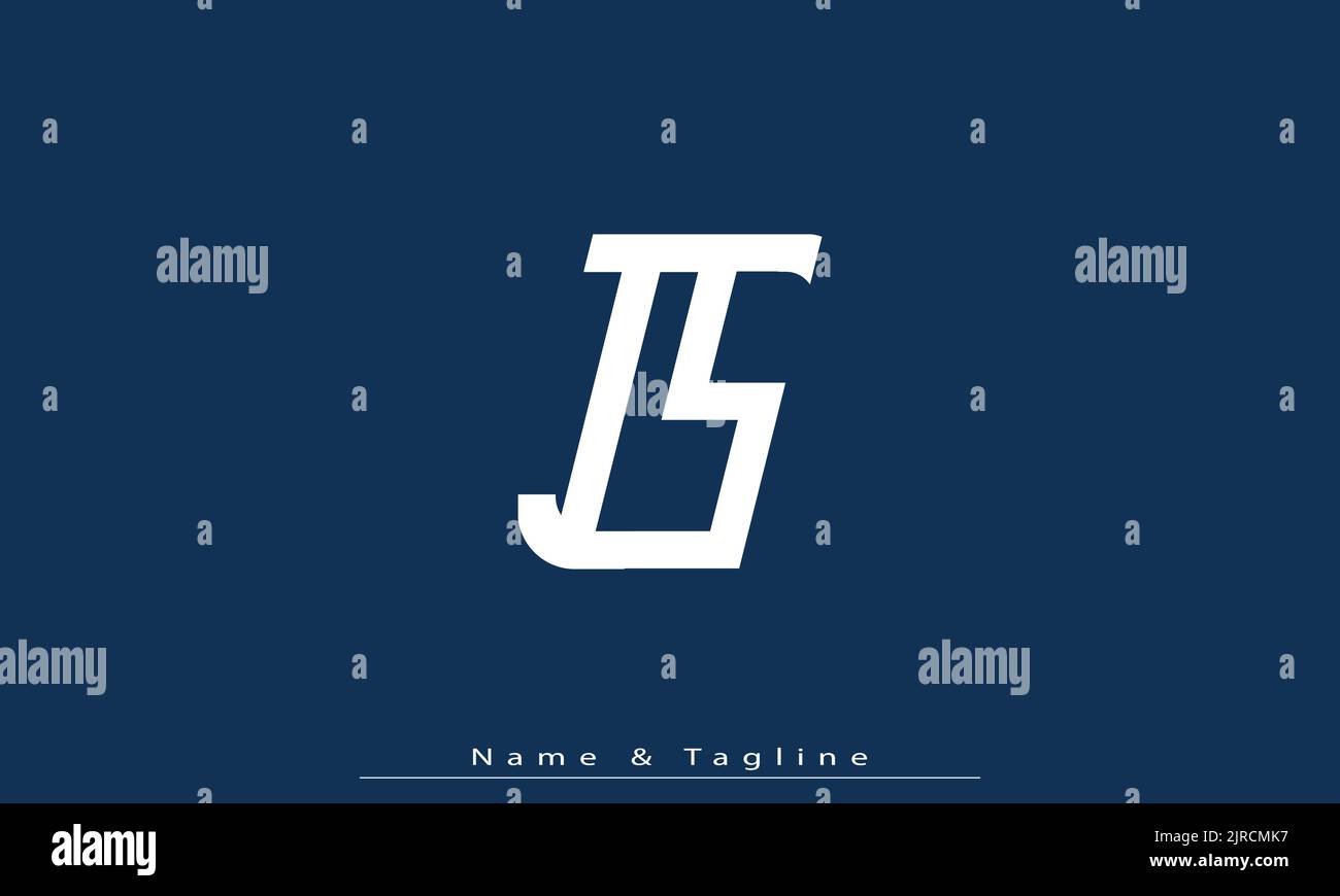 Alphabet letters Initials Monogram logo IS , SI Stock Vector