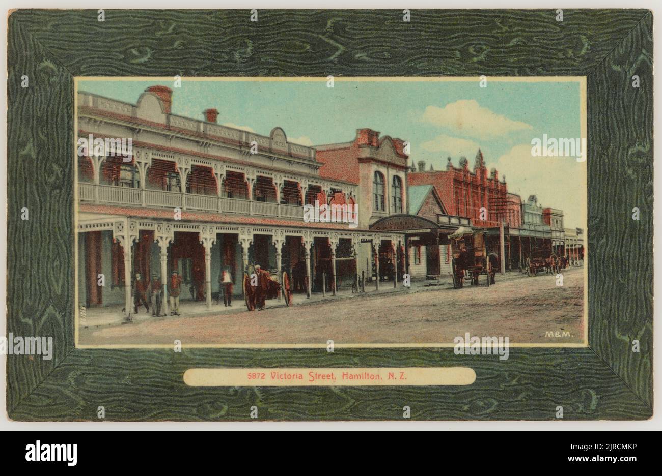 Victoria Street, Hamilton, New Zealand, 1909, Hamilton, by Muir