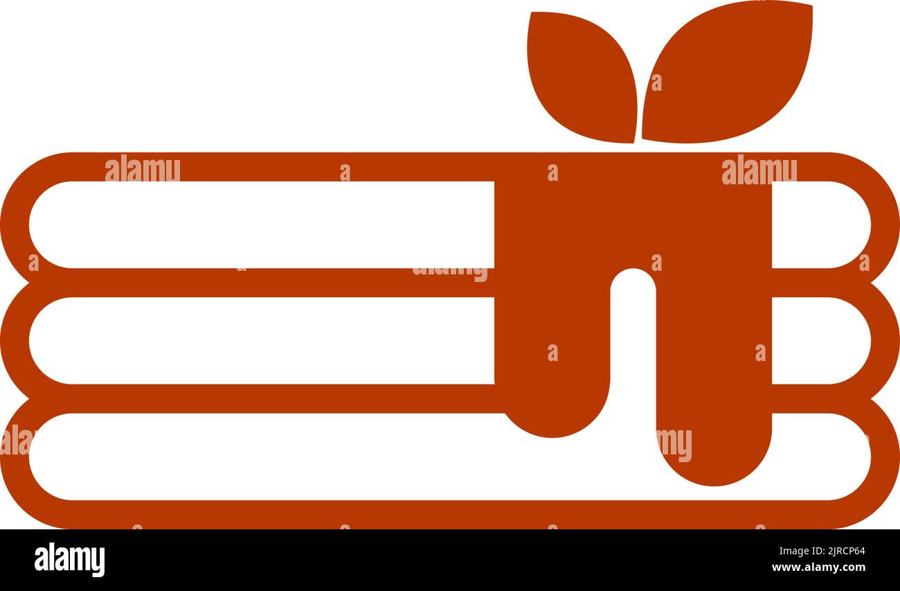 Pancake icon flat design illustration template Stock Vector