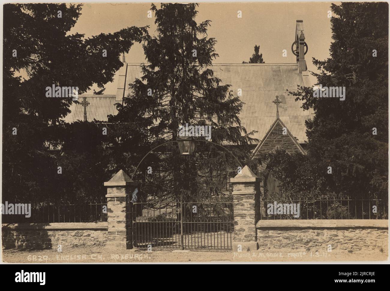 English Church, Roxburgh, 1911, Roxburgh, by Muir & Moodie Stock Photo