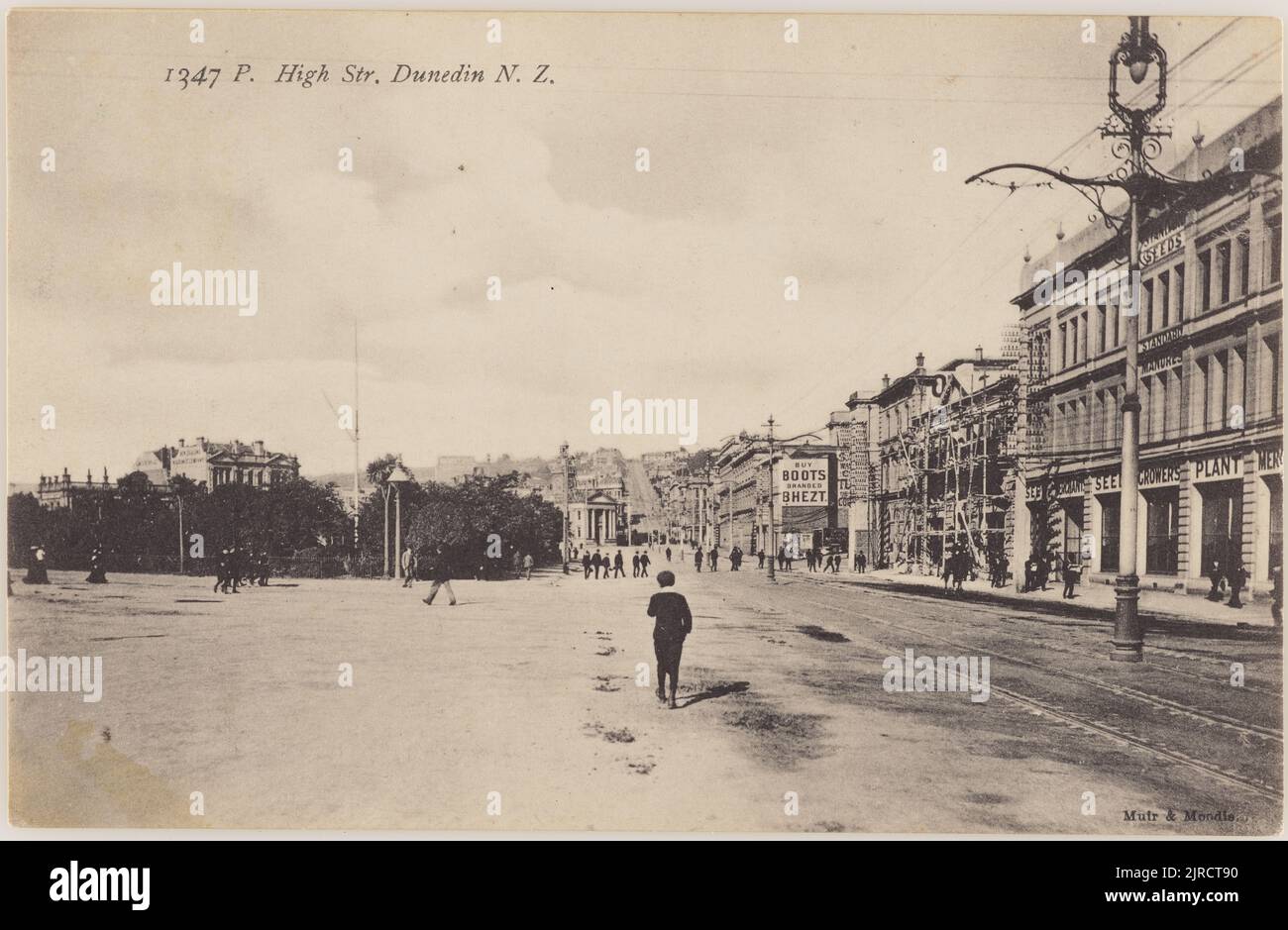 High Street, Dunedin, New Zealand, 1905, Dunedin, by Muir & Moodie