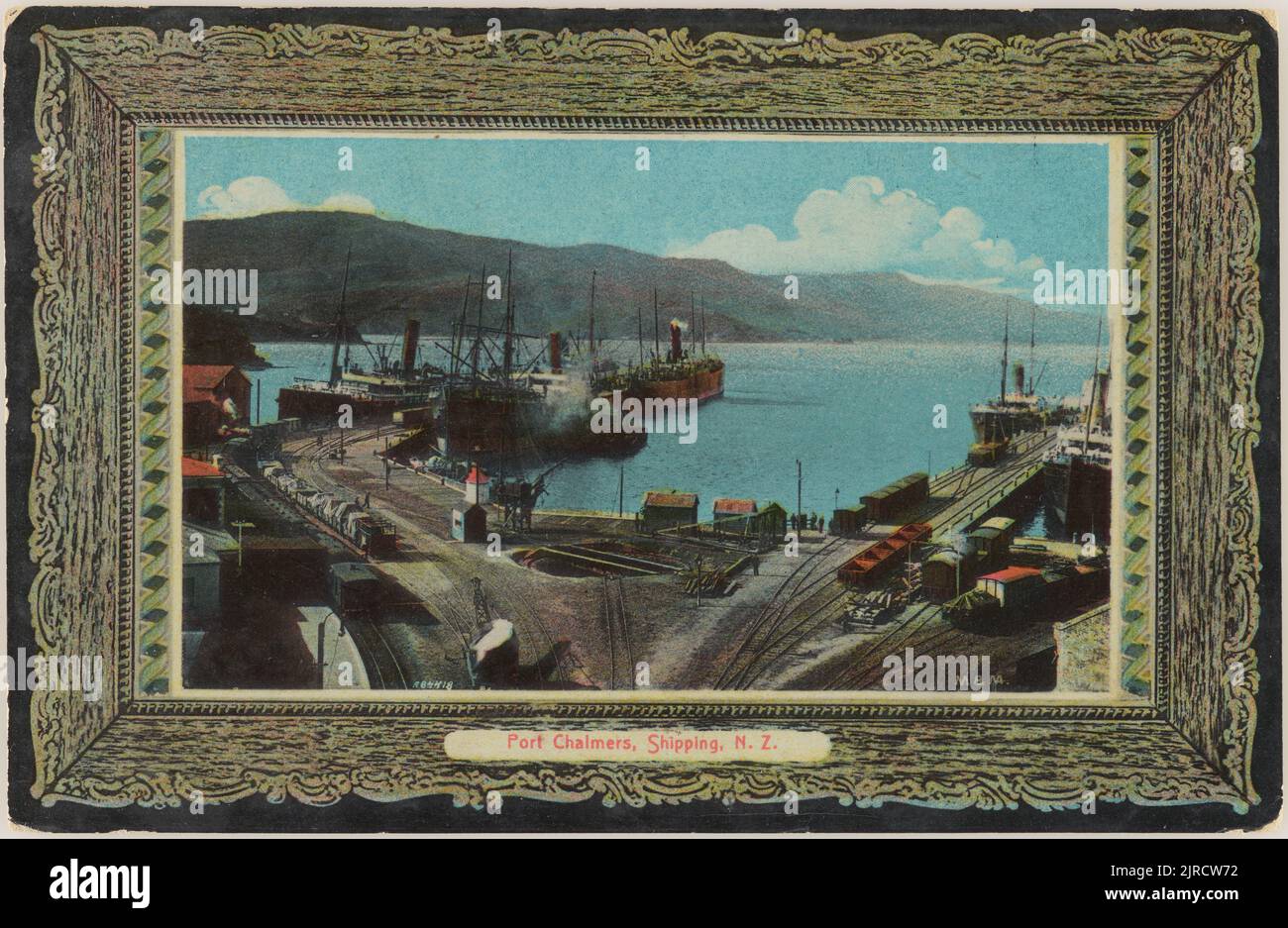 Port Chalmers Shipping, New Zealand, 19041915, Port Chalmers, by Muir