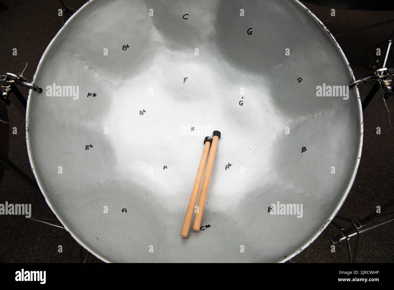 Steel drum in school Stock Photo Alamy