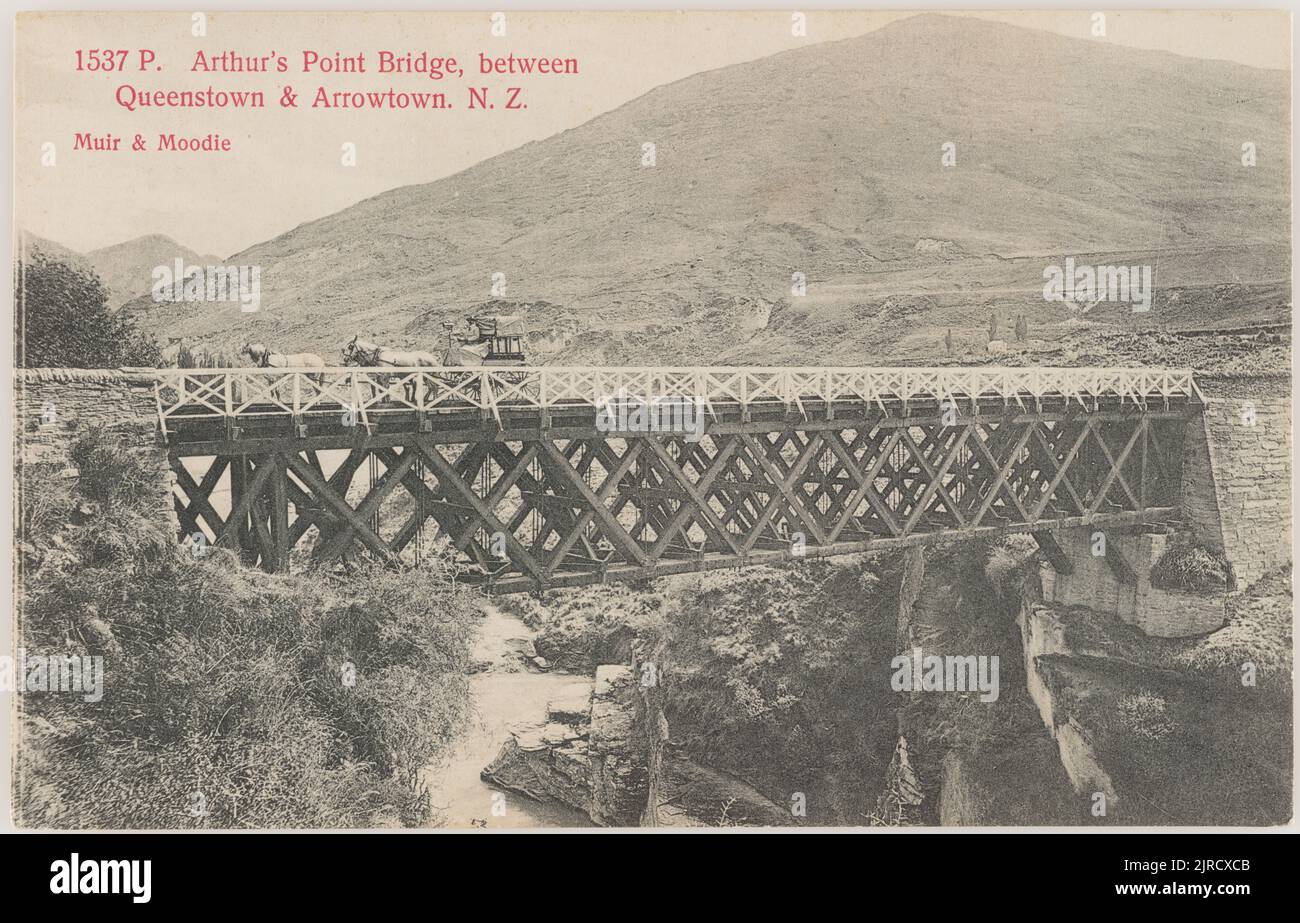 Arthur's Point Bridge, between Queenstown and Arrowtown, New Zealand
