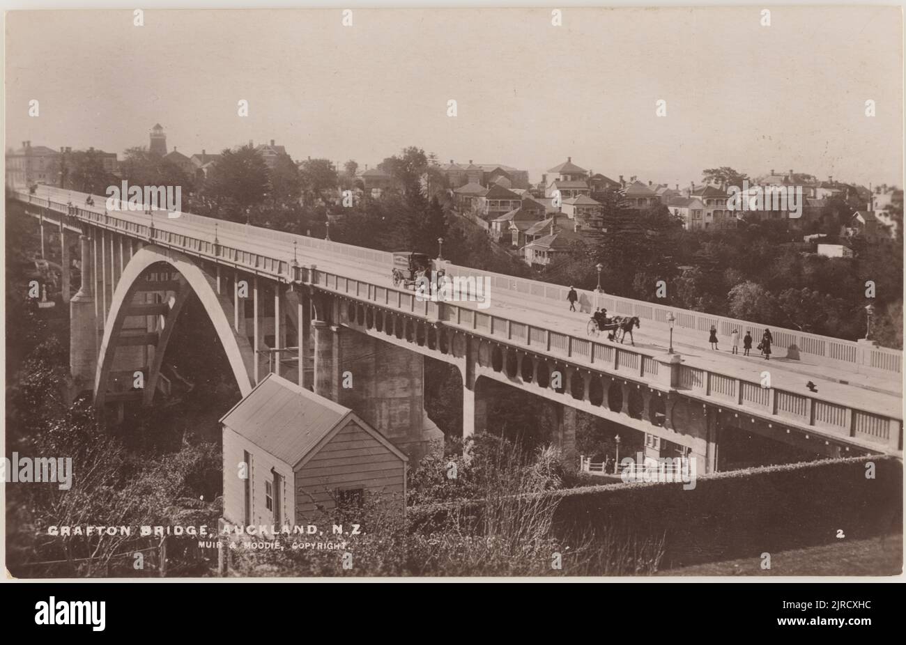 Grafton Bridge, Auckland, New Zealand, 1912, Auckland, by Muir & Moodie