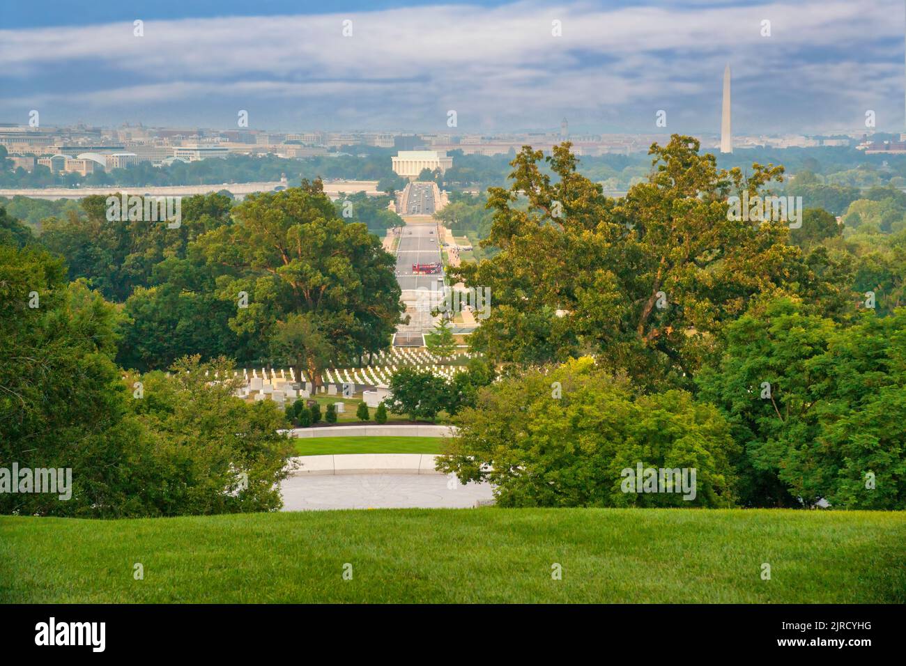 View of Washington from the front of Arlington House, the Robert E. Lee