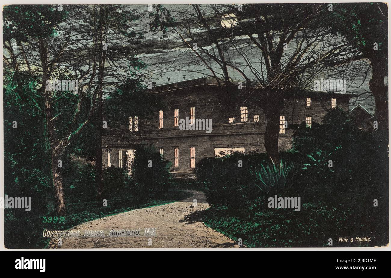 Government House, Auckland, New Zealand, 1905, Auckland, by Muir