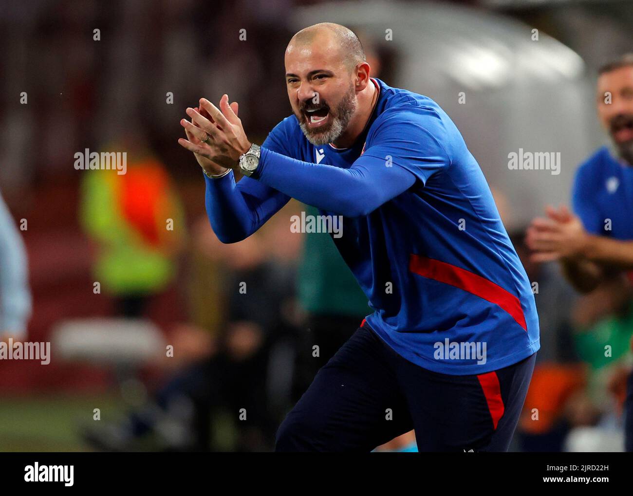 Dejan Stankovic Head coach of FK Crvena zvezda reacts during the UEFA  Europa League match at Giuseppe Meazza, Milan. Picture date: 25th February  2021. Picture credit should read: Jonathan Moscrop/Sportimage via PA