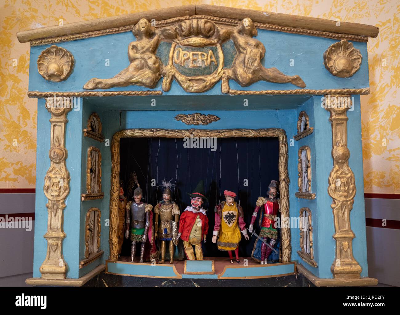 Munich, Germany. 25th July, 2022. A historic puppet theater from circa