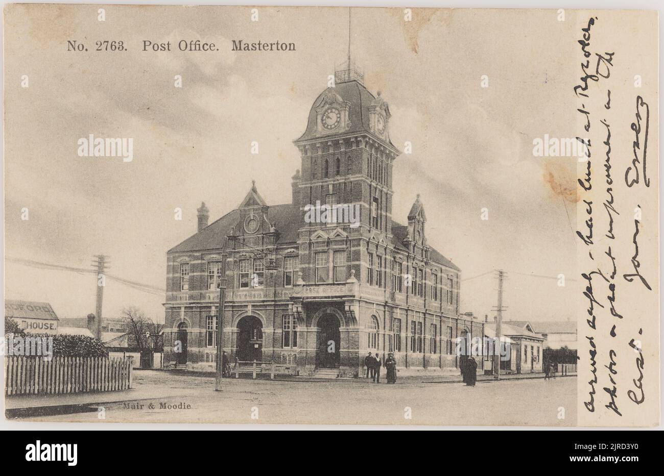 Post Office, Masterton, 1904, Masterton, by Muir & Moodie Stock Photo