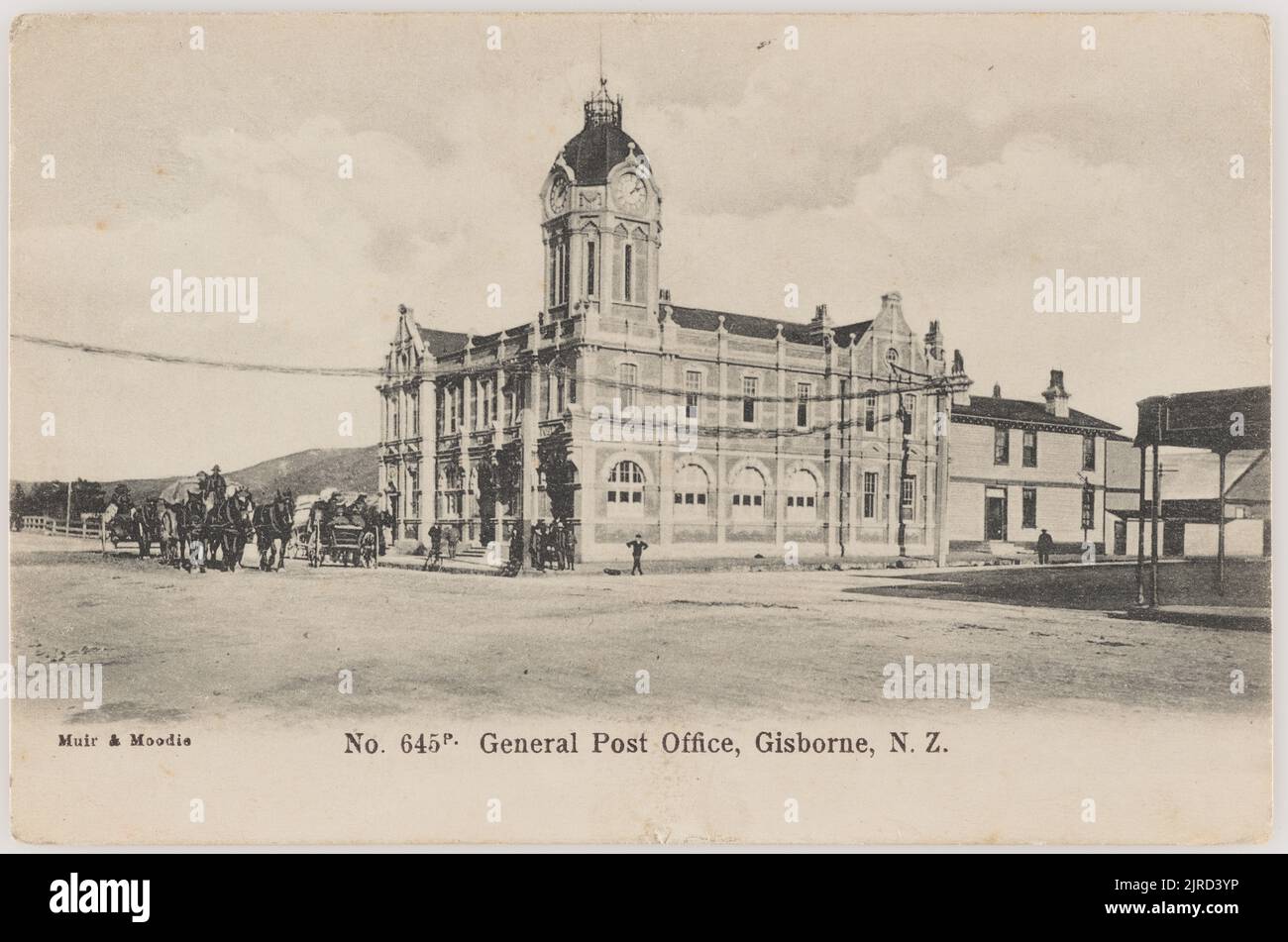 General Post Office, Gisborne, New Zealand, 1905, Gisborne, by Muir