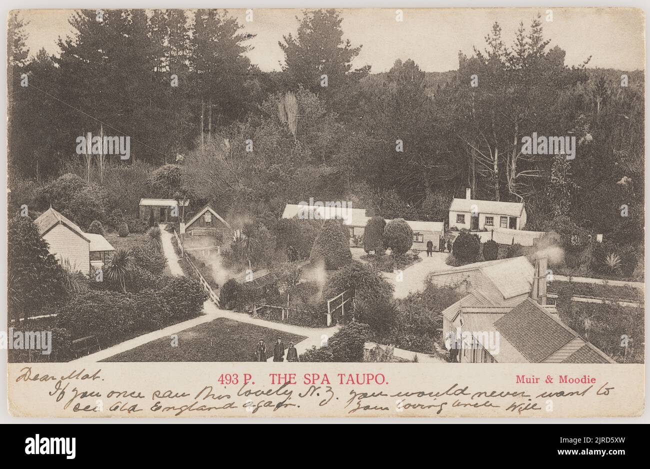 The Spa Taupo By Muir Moodie Burton Brothers Stock Photo Alamy